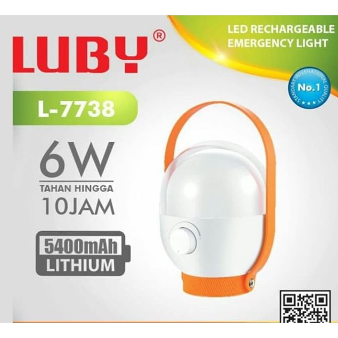 Luby Lampu Emergency Petromak LED Super Terang L7738 FROSTED