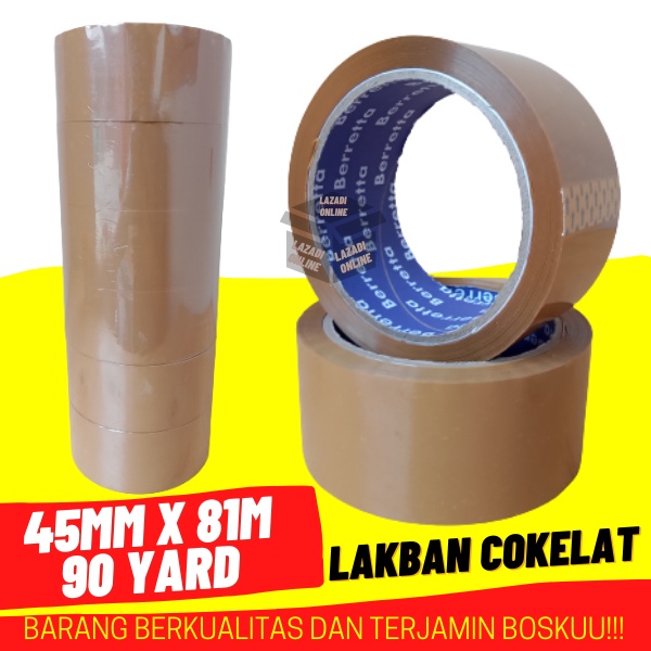 

LAKBAN COKLAT 45mm x 81m 90 YARD LAKBAN BENING LAKBAN PACKING MURAH BERKUALITAS LAKBAN COKLAT LAKBAN MURAH TEBAL REKAT KUAT
