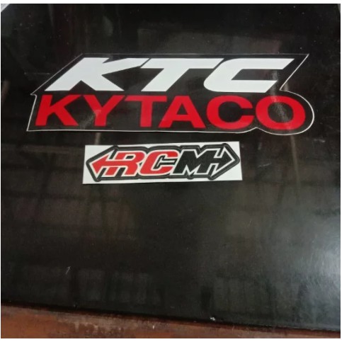 HRGA PERBJI STIKER STICKER KTC KYTACO UK 14CM 14 CM ORI ORIGINAL KTC BAHAN RITRAMA