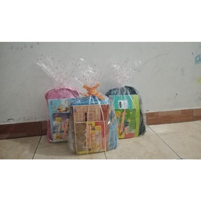 

parcelan paket alat tulis murah pake tas sekolah pula