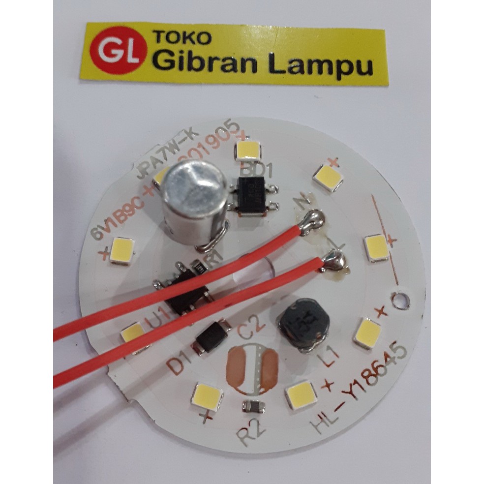 PCB Mata Lampu LED 7w KW1 Tanpa Driver - DOB LED AC 7 Watt Langsung 220V (ACR)