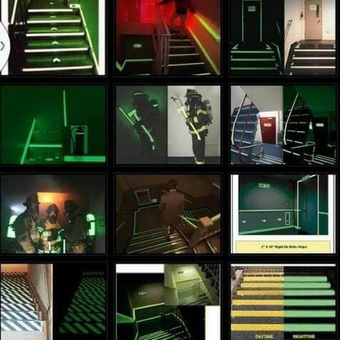 

Stiker Panah Scotchlite Glow In The Dark Fosfor Ukuran 2"inch x 10M