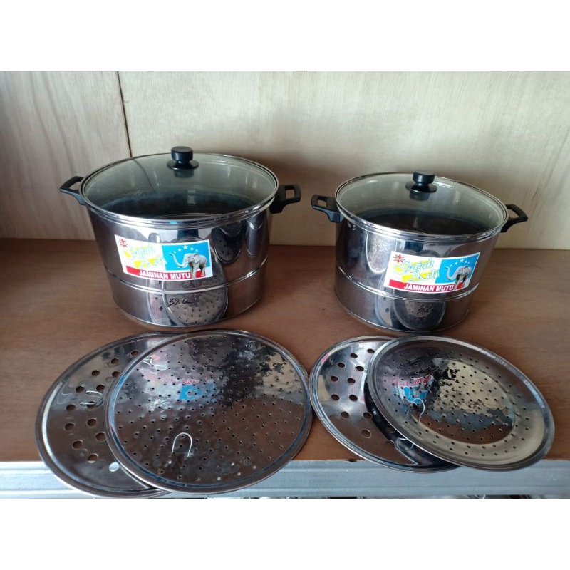 Panci Nasi Ukuran 30cm dapat 2 sarangan