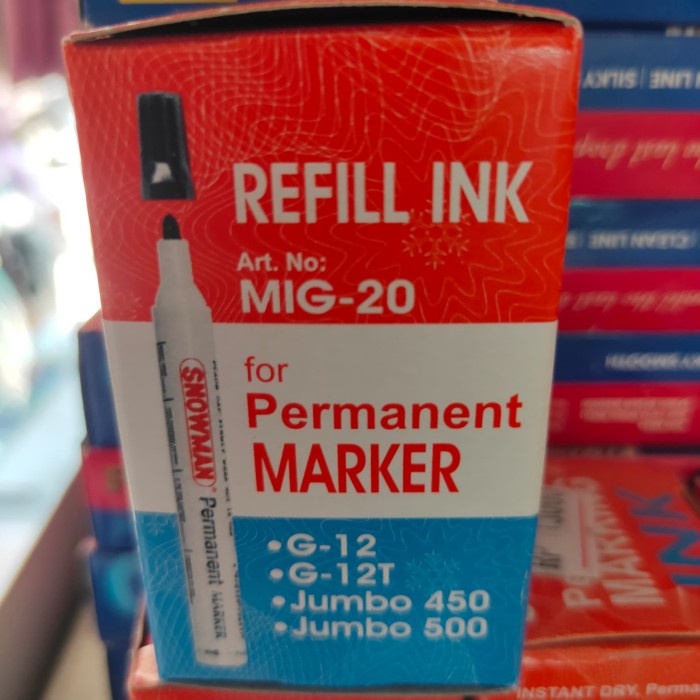 

Lucu Refill / Isi Ulang Tinta Permanent Snowman Terlaris