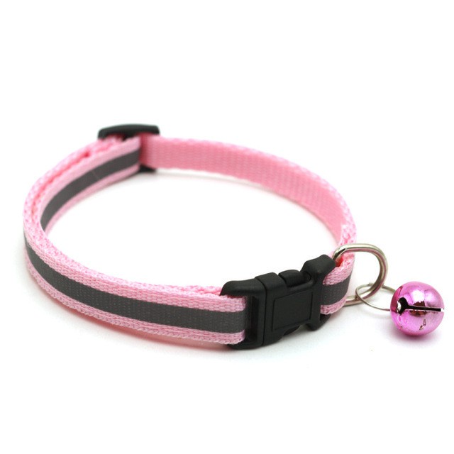 Kalung Leher Anjing / Kucing Adjustable Dengan Lonceng