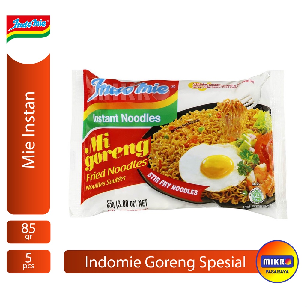 

Indomie Goreng saos spesial Mie Instan [85 gr x 5 pcs]