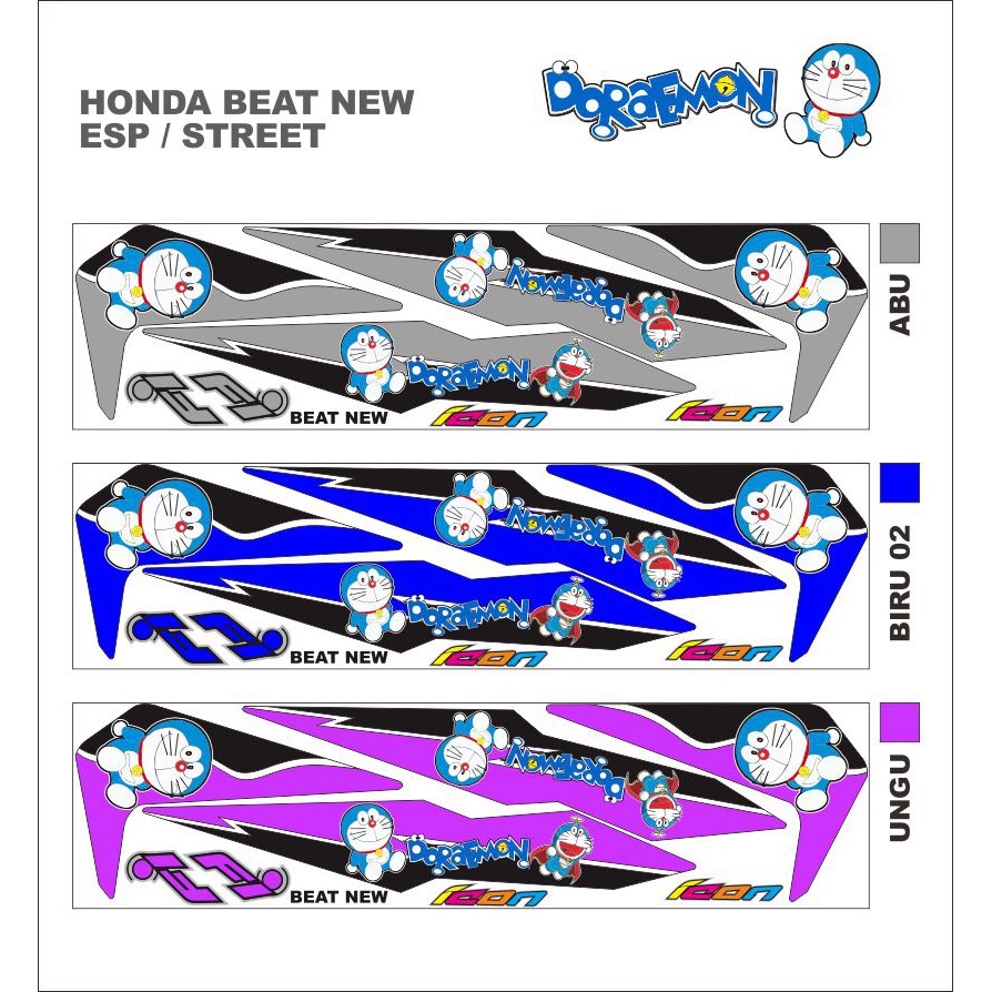 STRIPING VARIASI HONDA BEAT NEW ESP STREET DORAEMON NEW Shopee Indonesia