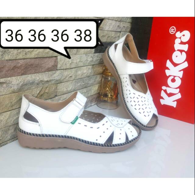 SEPATU WANITA KICKERS BAHAN KULIT