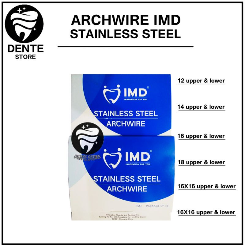 DENTAL STAINLESS WIRE / KAWAT STAINLES DENTAL / NITI SS WIRE IMD isi 10 pcs