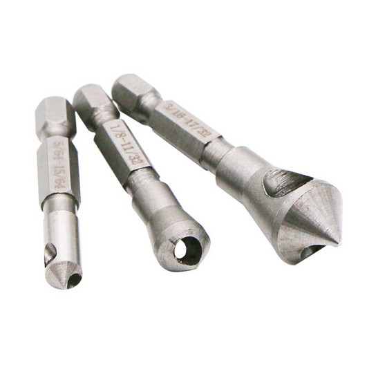 Mata Bor Drill Bit Countersink HSS Set 3 pcs Bor Kayu Alumunium