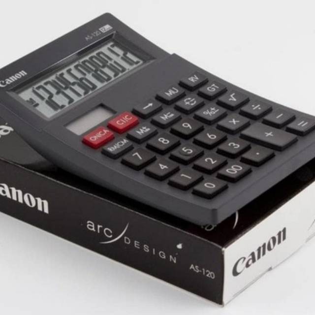 KALKULSTOR CANON ASLI DAN BERGARANSI KALKULATOR CANON 12 DIGIT  AS-120V II