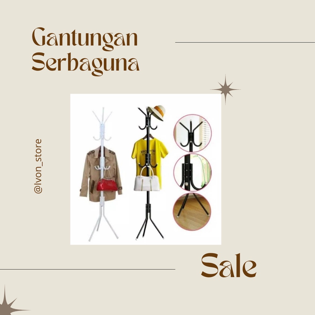 Gantungan Topi Baju Tas Jaket Multifungsi