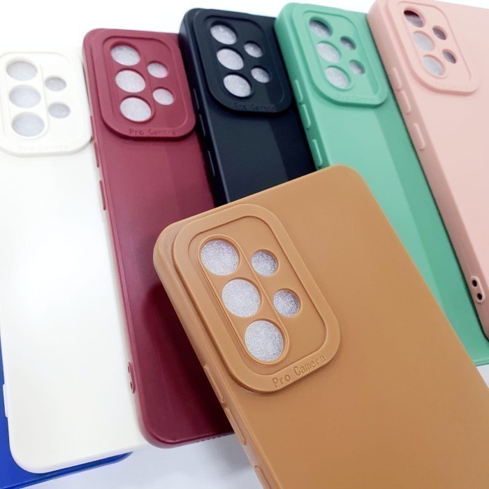 SAMSUNG A14 5G A21S A32 4G A52 5G A72 5G A52S 5G CASE PRO CAMERA SOFTCASE WARNA SILIKON KARET FULL COLOUR CASING PROTECT CAMERA COVER PELINDUNG KAMERA