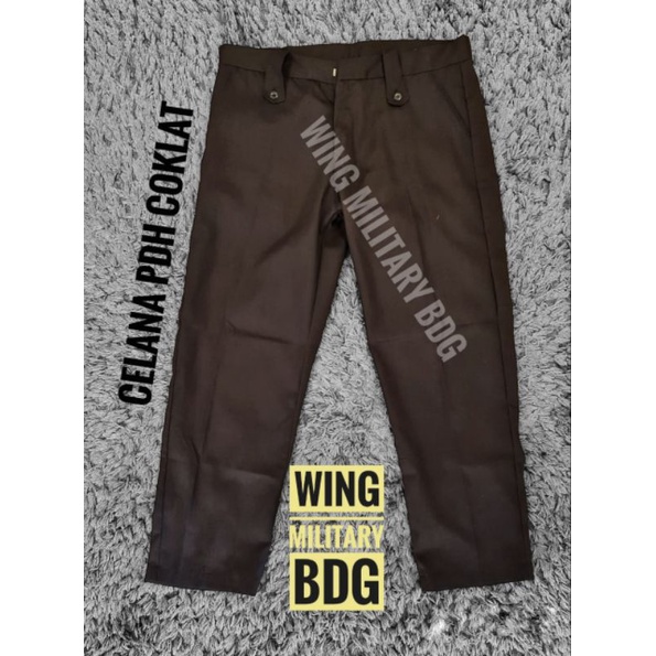 CELANA PDH SATPAM POLISI COKELAT