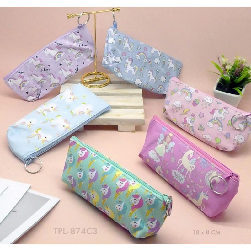 

kotak pensil anak lucu berkualitas kartun unicorn