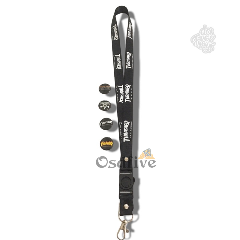 

Lanyard Thrasher black and white