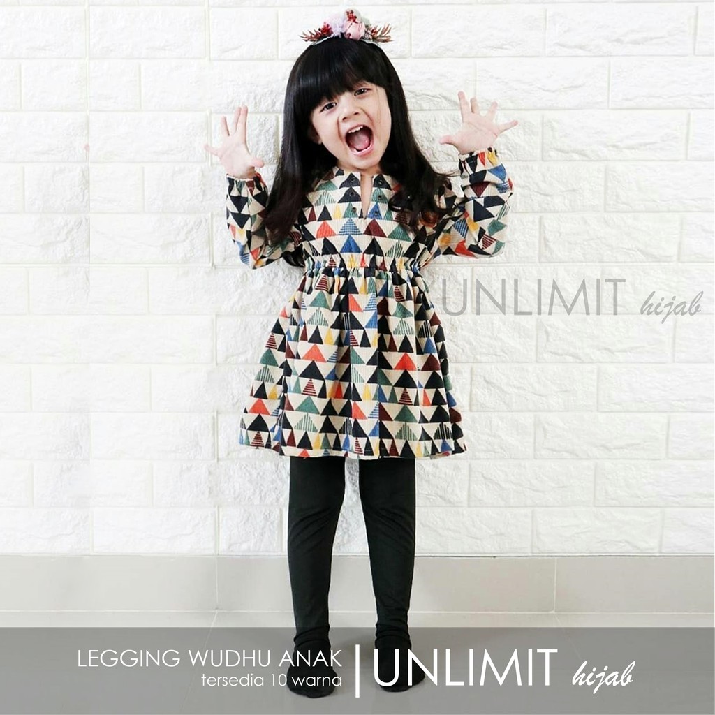 LEGGING WUDHU ANAK Cantik Lucu | Leging Wudhu Ukuran Anak Muslimah Muslim Jersy Premium Terbaik