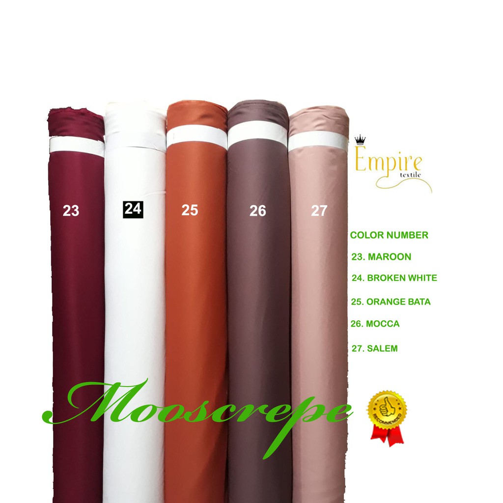 KAIN MOSCREPE PREMIUM HARGA PER 0.5 METER GOOD QUALITY