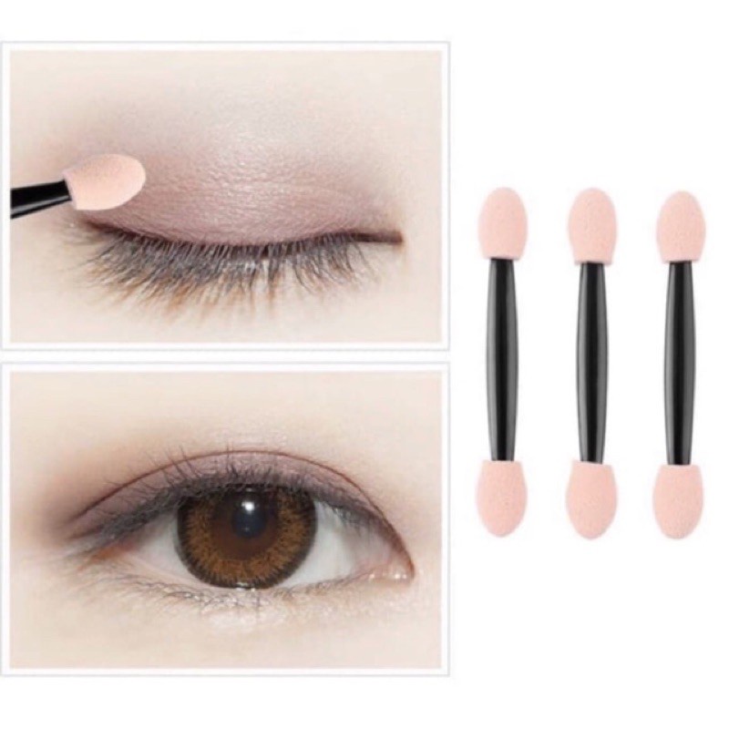 Kuas Make Up Mata / Kuas Spons / Eye Shadow disposable Eyeshadow Mini Brush