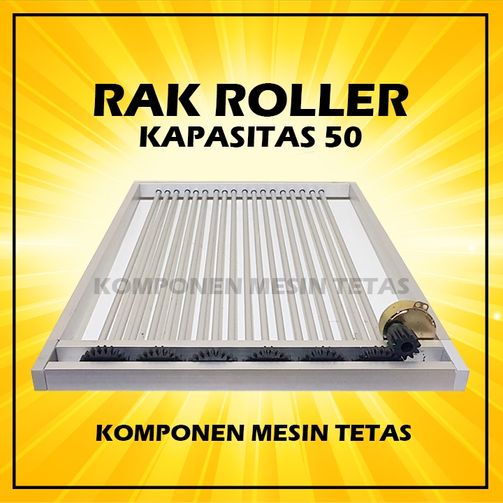 Rak Roller Mesin Tetas Kapasitas 50 dengan Modul Timer