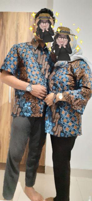 Maura Couple - Sania Ruffle Batik Couple Ori Ndoro Jowi Garansi Termurah Shopee -  Batik Modern Solo