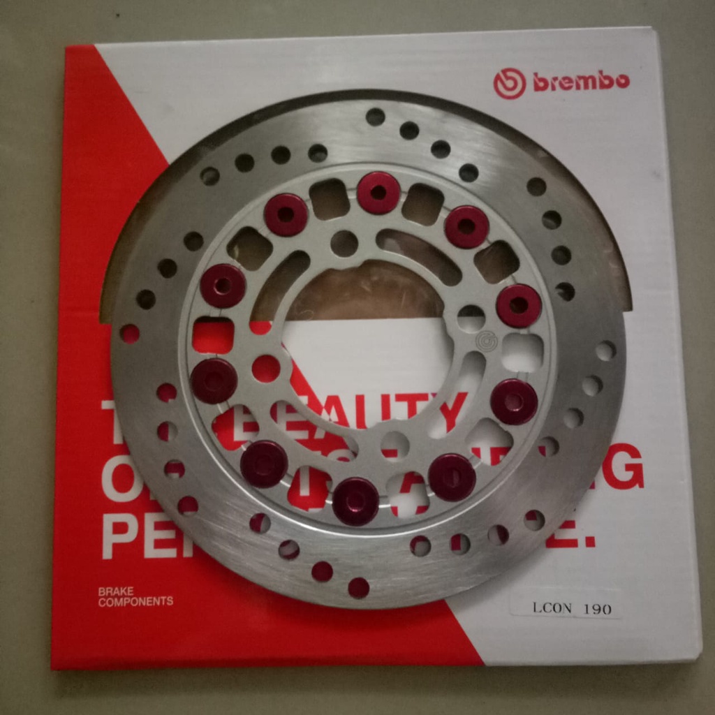 Disk piring cakram Jupiter Z, Jupiter MX, Beat, Vario depan diameter 190 mm Warna merah, Gold merk B
