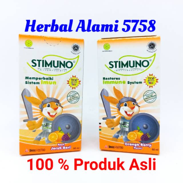 Stimuno Syrup Rasa Orange Berry 60ml - Sirup Multivitamin Anak