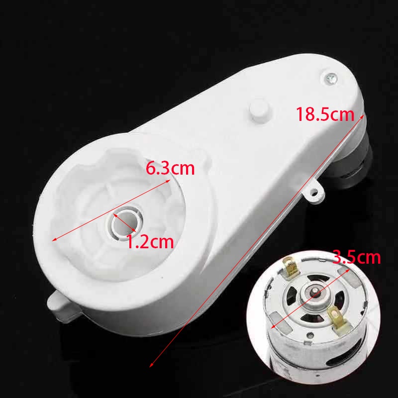 12 Volt Tipe 550Gearbox Mobil Aki Tipe Besar / Gearbox Mobil Aki Tengah Besi RPM 1000030000