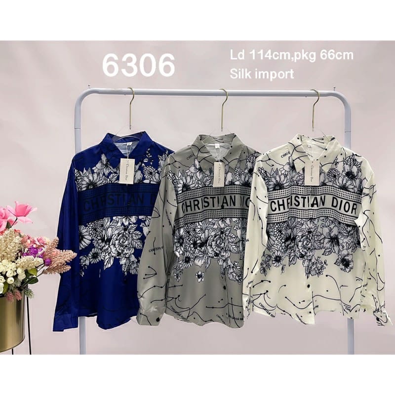 KEMEJA DIOR IMPORT PREMIUM//ATASAN IMPORT//TOP DIOR