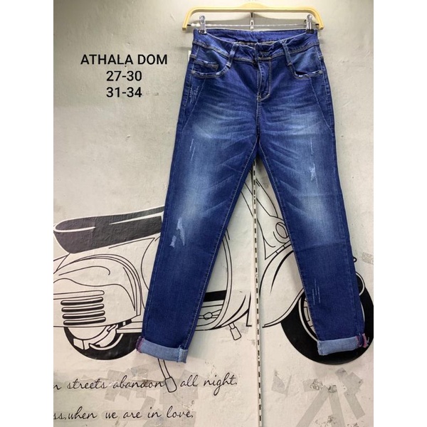PREMIUM JEANS RISE BWP WANITA SMALLSIZE & BIGSIZE BAHAN MELAR (STRETCH) // by JEANSLINE EVODOM DOMIN