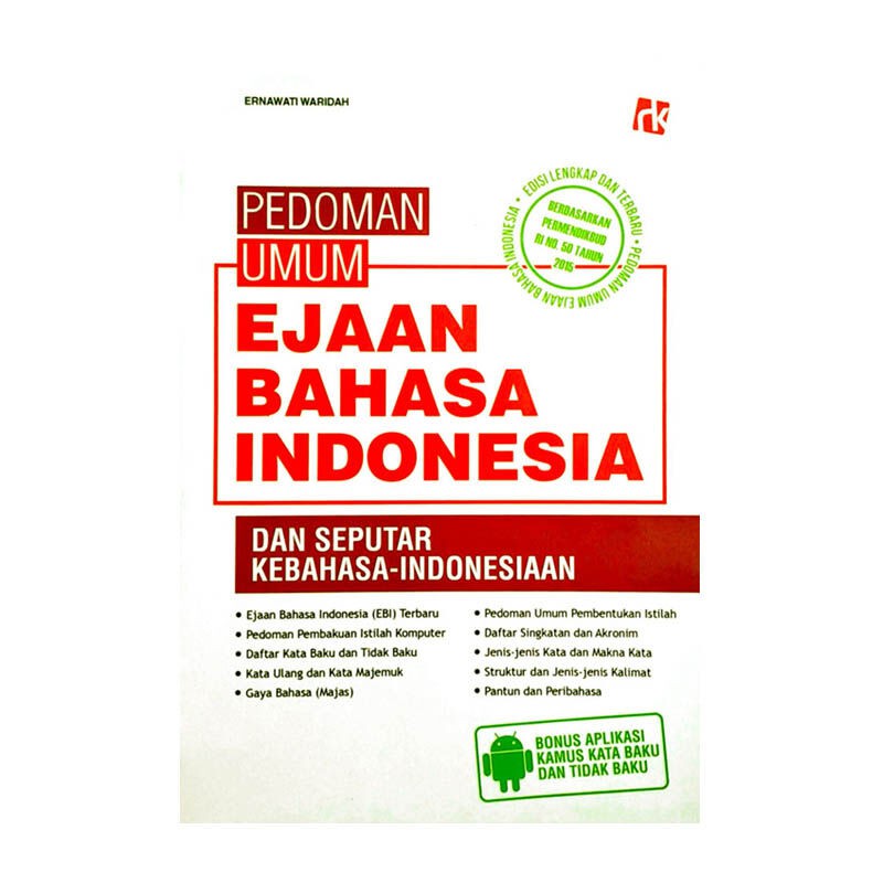 

buku PEDOMAN UMUM EJAAN BAHASA INDONESIA