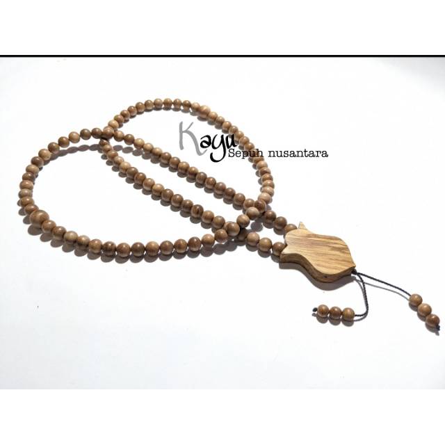 Tasbih akar kayu kaboa sancang ngurak kepala terompah