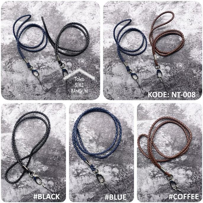 

Office & Stationery | Document Organizer | Tali Lanyard Name Tag Id Card Strap Pu Leather Braided Deluxe Nt-008 | Best Seller
