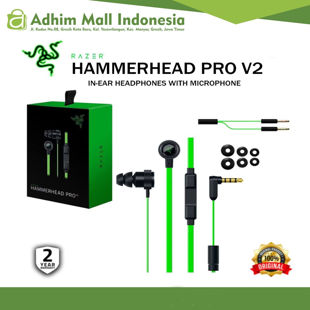RAZER EARBUDS HAMMERHEAD PRO V2