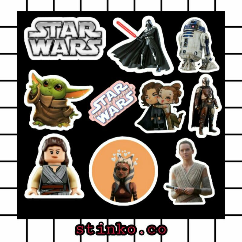 

[30PCs] STICKER STIKER STARWARS STAR WARS UNTUK LEMARI/PINTU/LAPTOP/SCRAPBOOK/DIARY