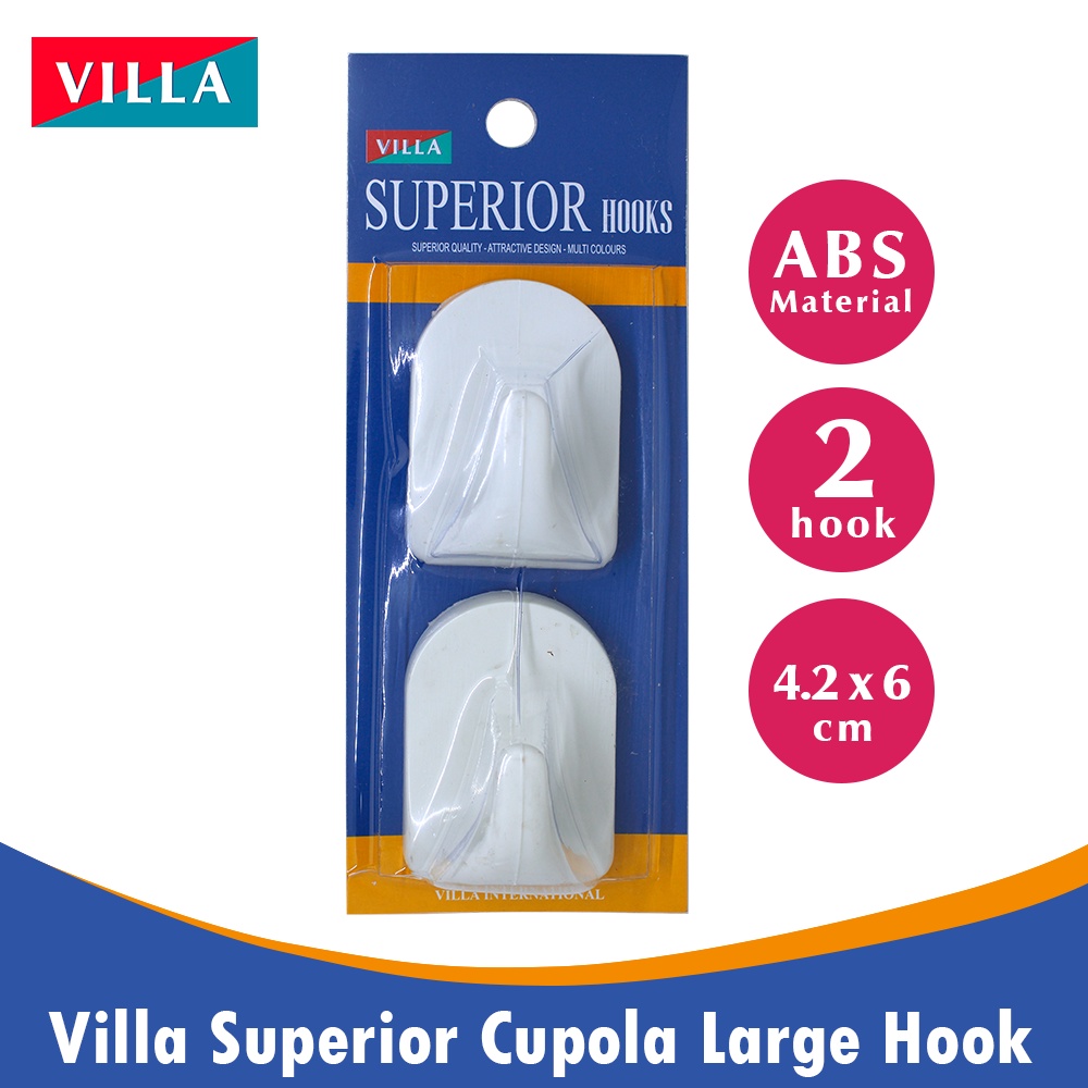 KtmStore Villa Superior Cupola Large Hook 1010 Gantungan baju Tempel 2201-1010