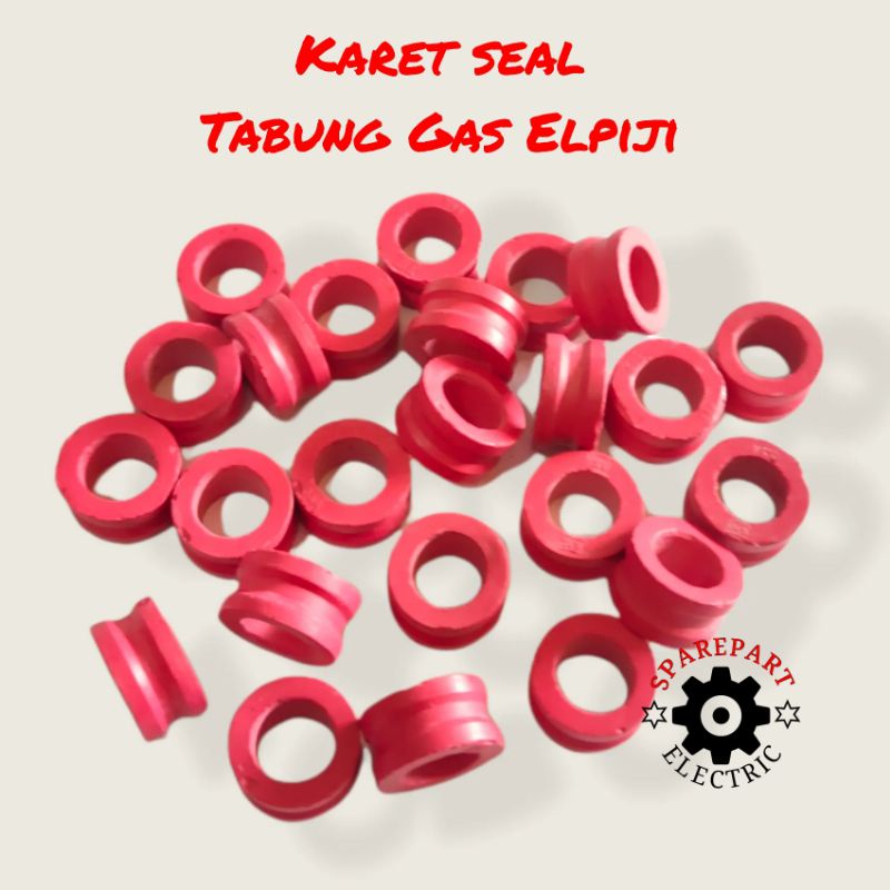 SEAL KARET UNTUK TABUNG GAS LPG ELPIJI 12KG 5,5KG 3KG SEAL MERAH