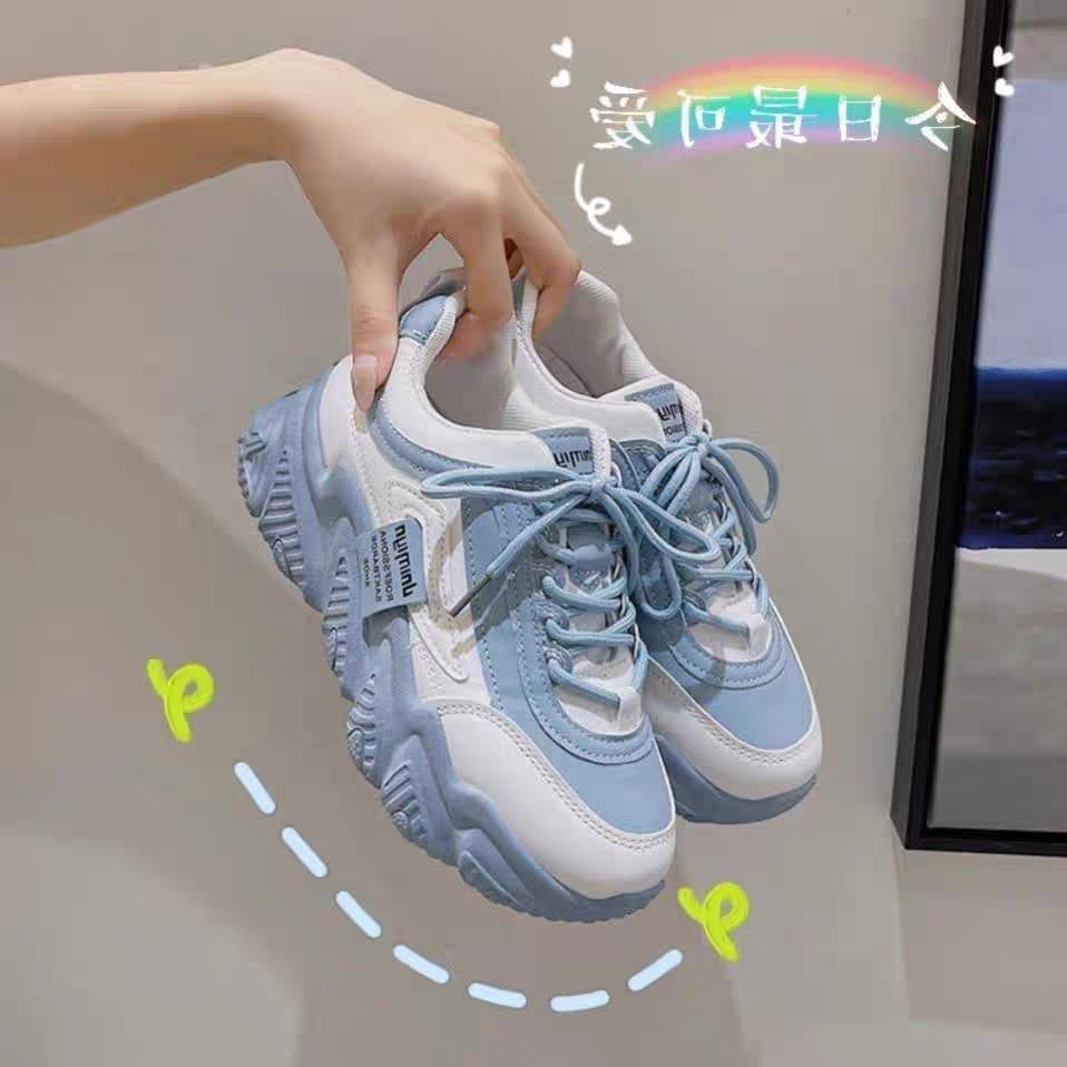 COD POS 305 Sepatu Sneakers Wanita Import Sport Shoes Pink