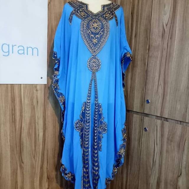 Kaftan ceruty Bordir Luna maya