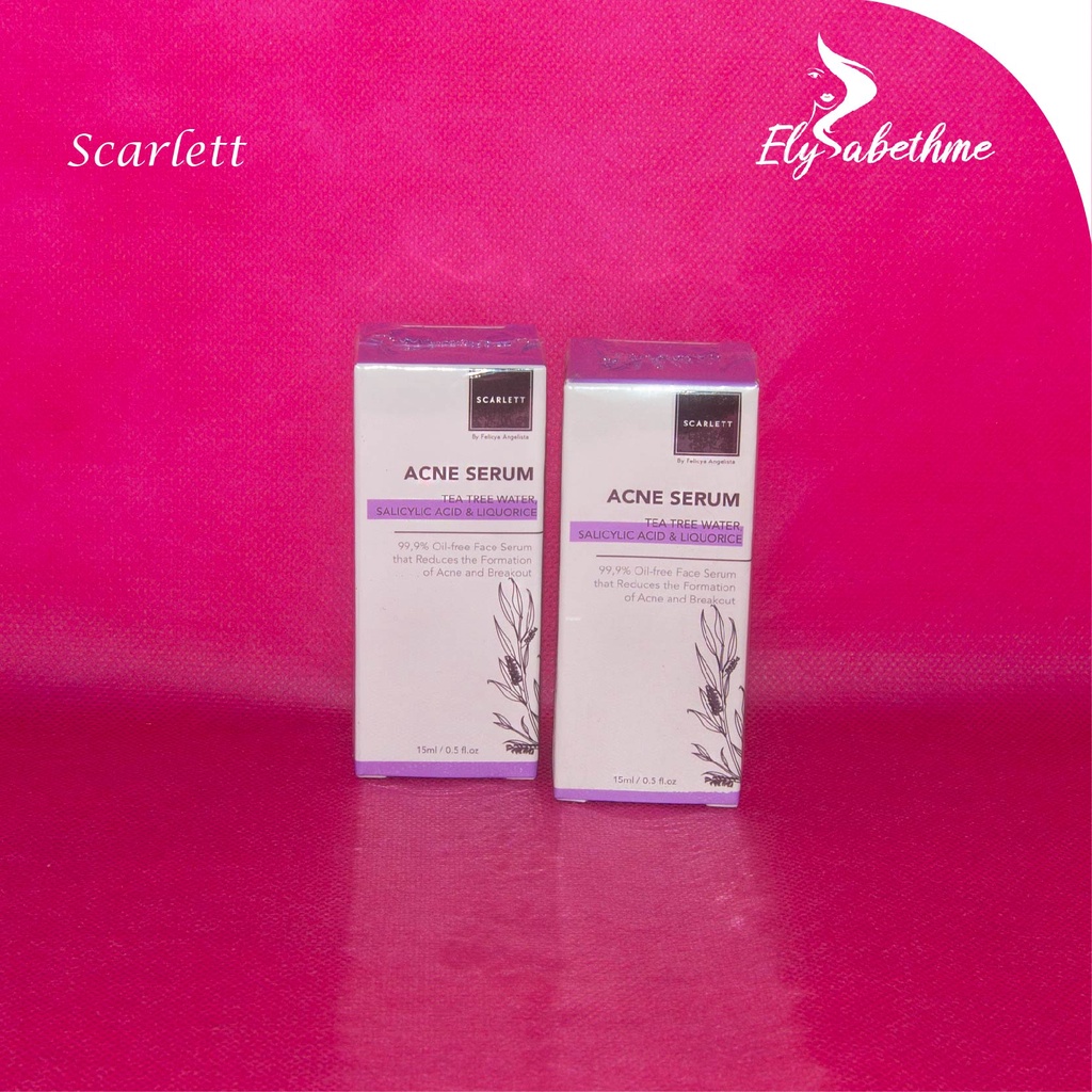 ✿ELYSABETHME✿ Scarlett serum wajah face pemutih pelembab jerawat by felicia angelista