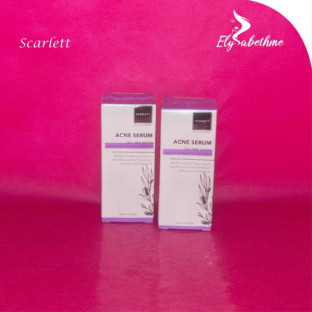 ✿ELYSABETHME✿ Scarlett serum wajah face pemutih pelembab jerawat by felicia angelista