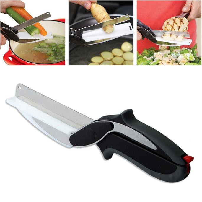 

Clever Cutter Pisau Gunting Sayur Dengan Tatakan Best Seller