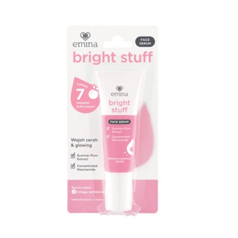 Emina Bright Stuuf Face Serum 7,5mk 100% Ori Bpom