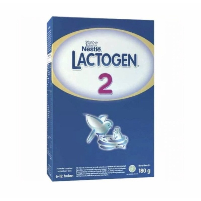 Lactogen 2 180 gram ( susu nutrisi lengkap bayi 6-12 bulan )