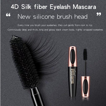 DB [ORIGINAL] 4D Silk Fiber Eyelash Mascara Waterproof Maskara Pemanjang bulu mata alami