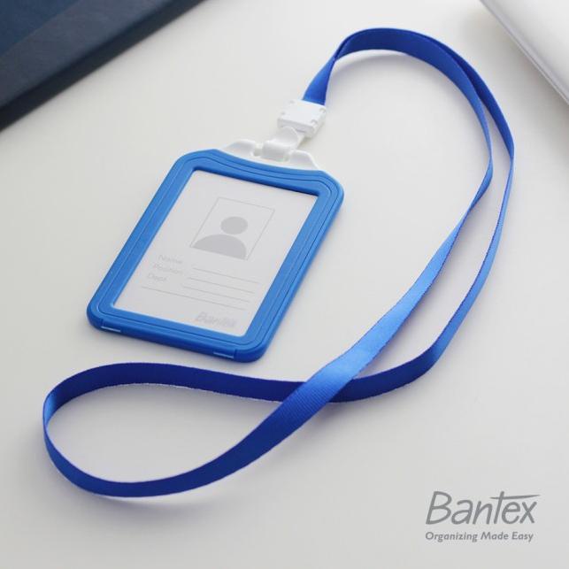 

Bantex Cobalt Blue Dual Side ID Card Holder Lanyard Portrait 8881 ➡☊ ➣ Murah (⌒