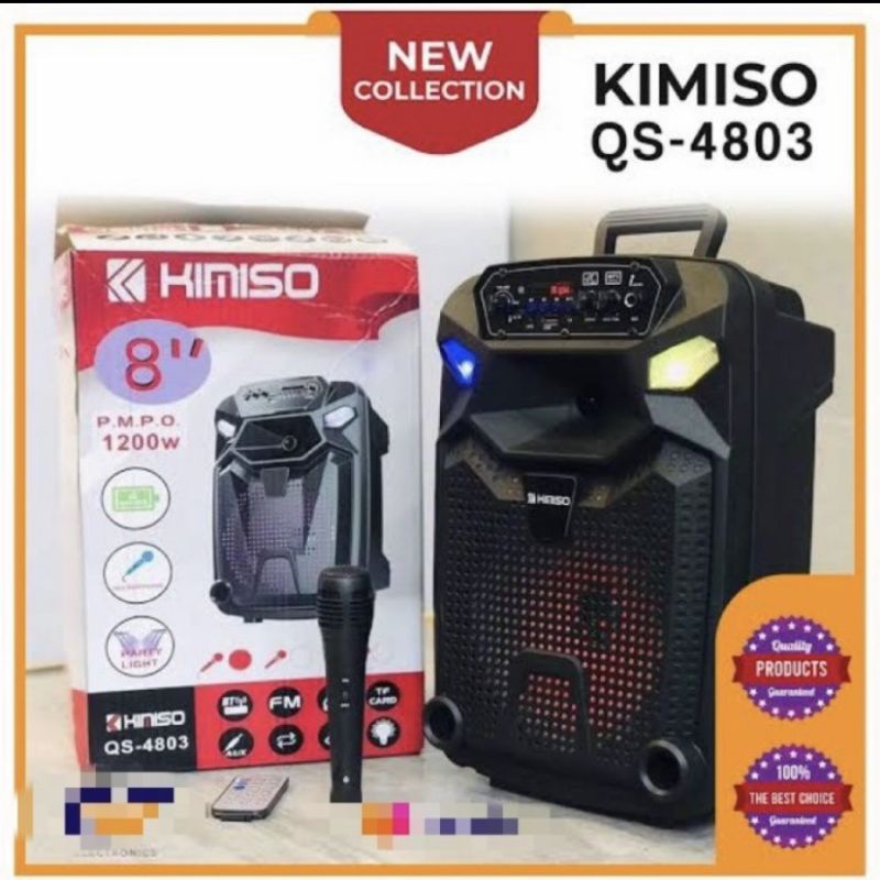 Speaker Bluetooth Portable Kimiso 8 inch QS-7801