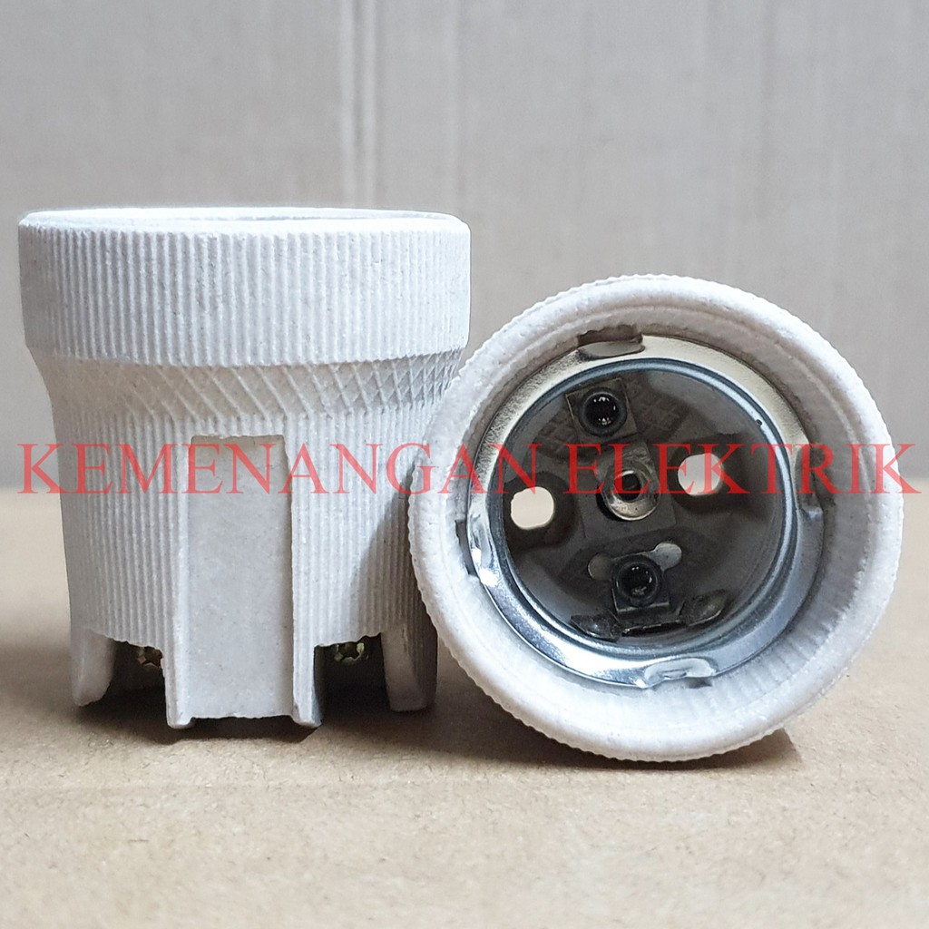 FITTING DOWNLIGHT KERAMIK LAMPU E27 / RUMAH FITING JAMBU 4A 250V PHILMAX