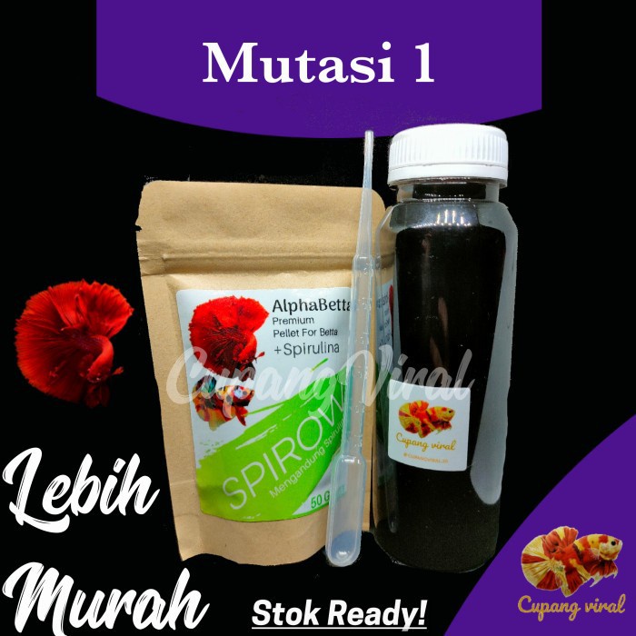 Paket Mutasi 1 - Pelet Spirulina + Ekstrak Ketapang