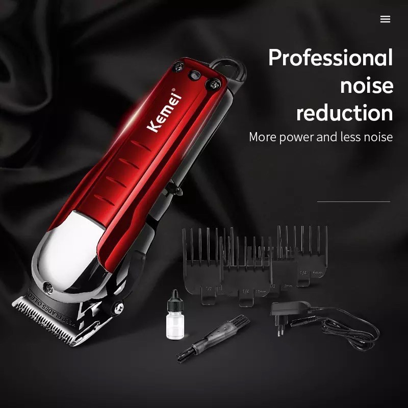 Kemei KM 2608 Alat Cukur Rambut Hair Clipper Cordless Professional Washable  Mesin Cukuran KM-2608